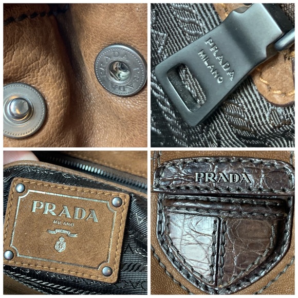 SOLD! PRADA couture VelvetySoft Leather Tote Purse - Picture 15 of 16